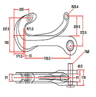 400,000 Pound (lb) Proof Test Quick Release Hook